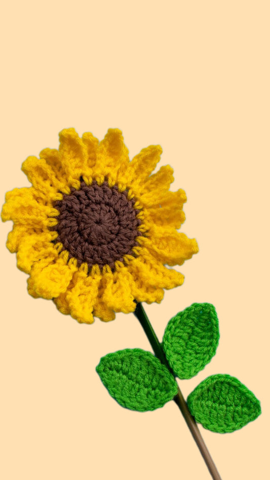 Handmade Crochet sunflower